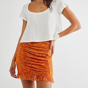 NWT Free People Romi Mesh Mini Skirt
